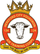 124 (Hereford) Air Cadets Squadron badge 124 (Hereford) Air Cadets Squadron badge