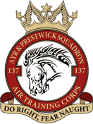 137 (Ayr & Prestwick) Air Cadets Squadron badge