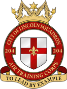 204 (Lincoln) Air Cadets Squadron badge