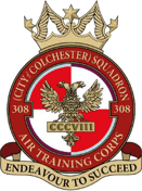 308 (Colchester) Air Cadets Squadron badge