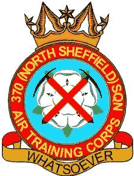 370 (North Sheffield) Air Cadets Squadron badge 370 (North Sheffield) Air Cadets Squadron badge