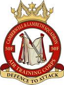 50F (Camberwell & Lambeth) Air Cadets Squadron badge