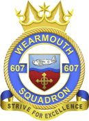 607 (Wearmouth) Air Cadets Squadron badge