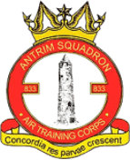 833 (Antrim) Air Cadets Squadron badge